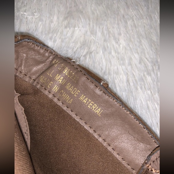 CATO Women’s Bootie Faux Suede Camel Color Ankle Boot Lace-Up Wedge Sz 6 NWOB - Picture 7 of 10